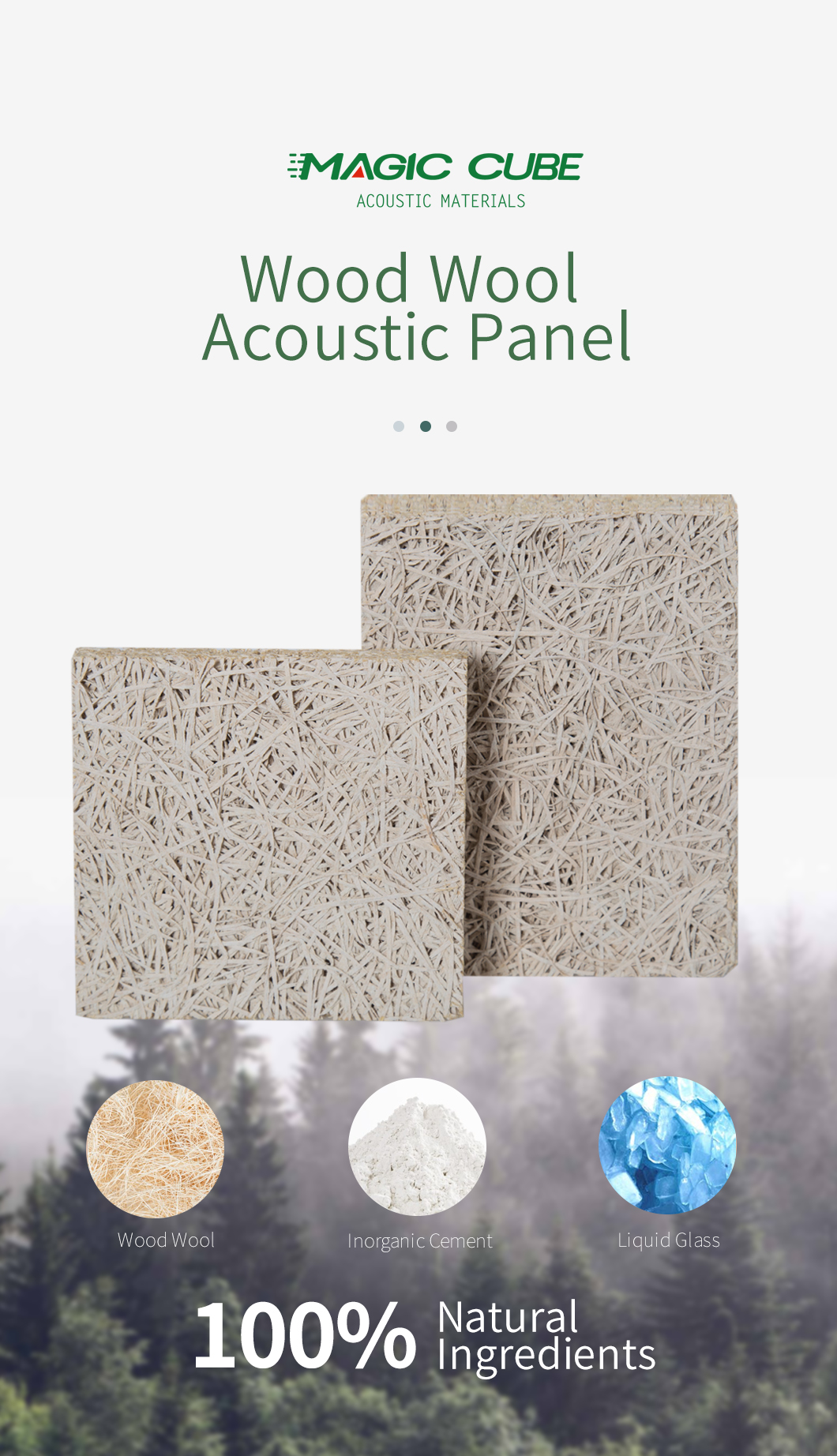 Contemporary Design Wool Acoustic Panels For Interior Wall Decoration