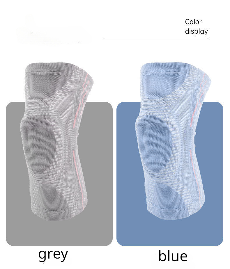 Sports Knee Guards Basketball Pressure Running Cycling Silicone Summer Thin Knitted Breathable Silicone Spring Knee Guar