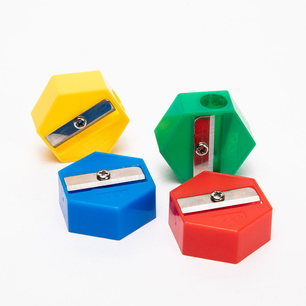 8mm Simple Plastic Handheld Pencil Sharpener One Hole
