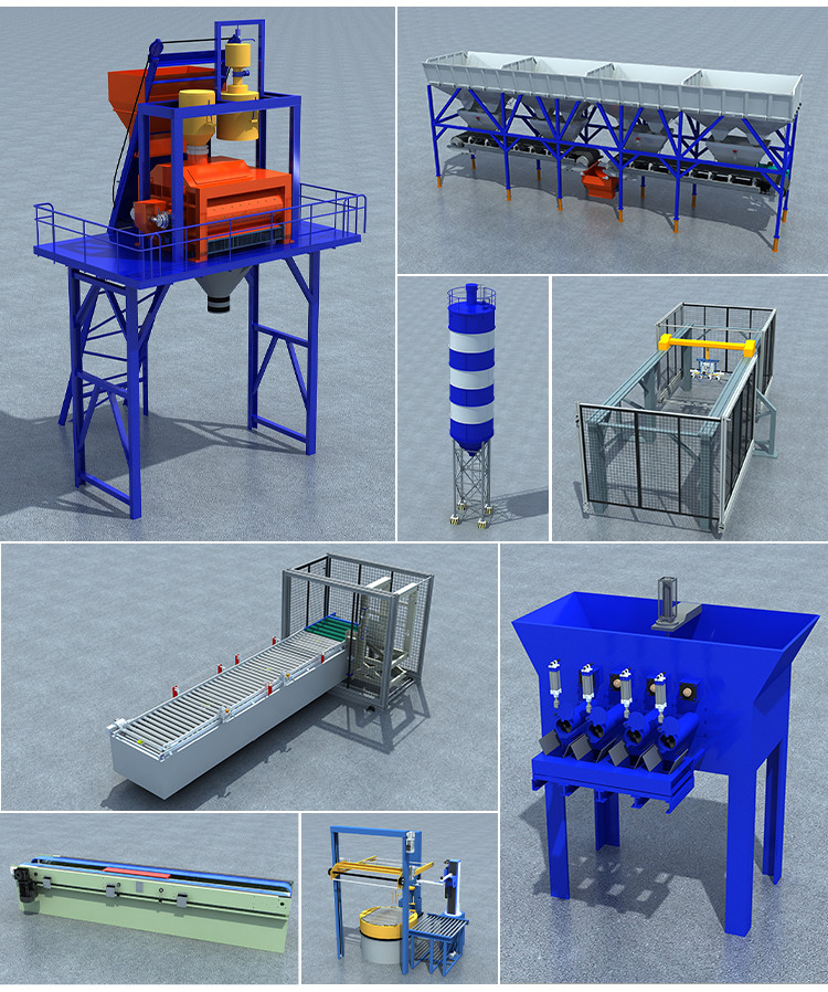 Concrete Block Retaining Wall Manufacturing Machine Concrete Wet Casting Supporting Production Line