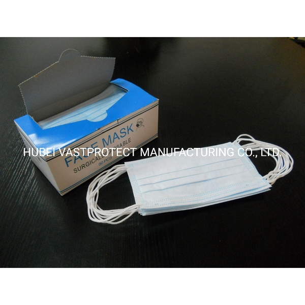 Factory Type I II Iir Protective Black White Earloop PP 3ply Non-Woven Disposable Face Mask