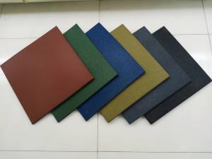 China OEM ODM Colored Rubber Tile For Outdoor Playground Garden Park on sale