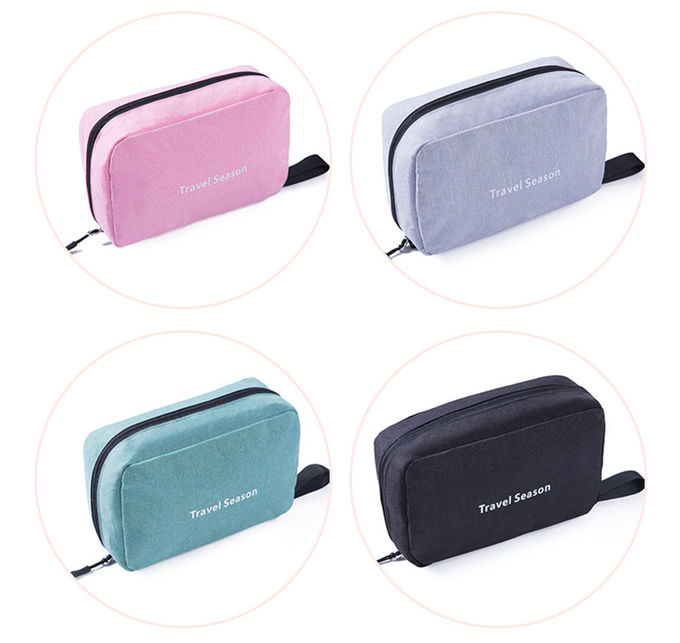 Custom Large Capacity Plain Polyester Private Label Makeup Bag