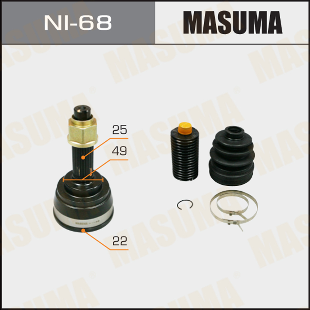 NI-68 MASUMA Auto Inner C.V. Joint for Nissan March AK12 1KDFTV 39100-AX000 39100-AX005