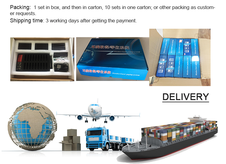 China export new design wireless touch keyboard token display queue call system for restaurant