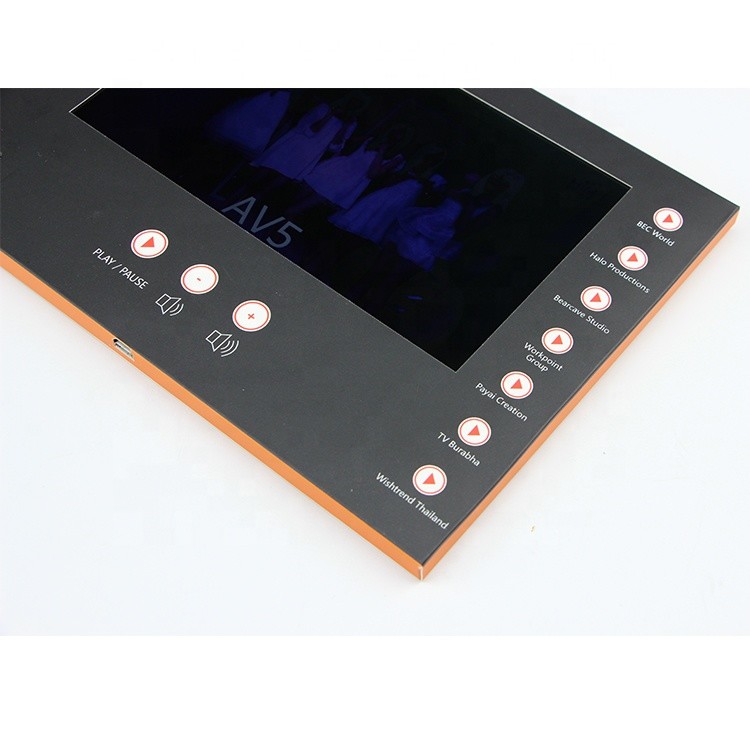 Video Lcd Book Advertising Promotion Video Brochure Card 7 Inch In Print Lcd Screen Book Digital Catalogue