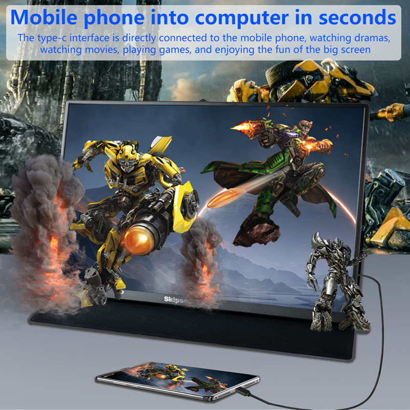 Laptop LCD 15.6inch Portable Monitor Screen IPS Full HD HDMI 250cd/M