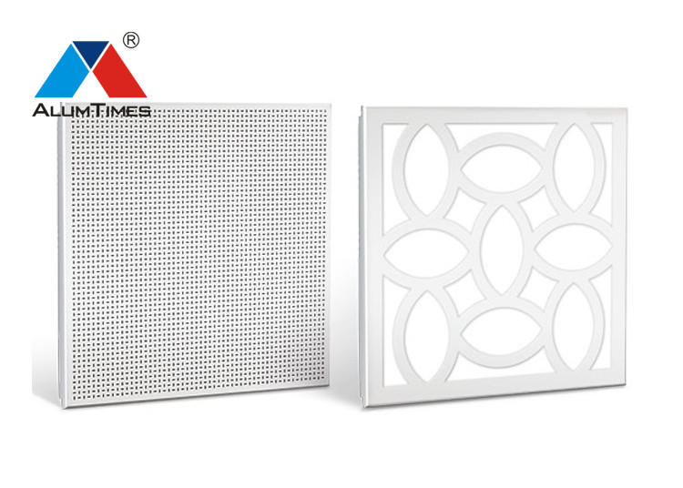 Fireproof Dustproof Aluminium Perforated Ceiling Panel With Powder Coating