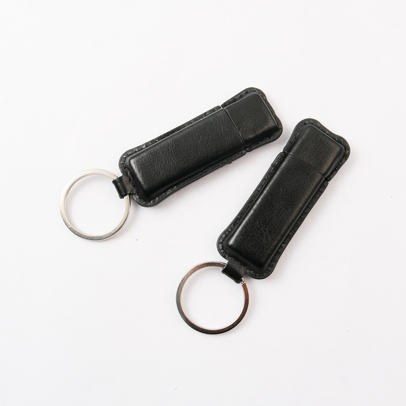 Customizable Leather Flash Drive With 10mb/S Writing Speed