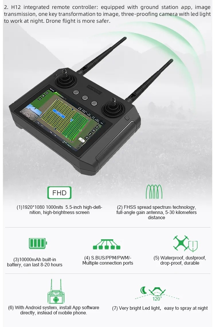 10L Agricultural Spray Drone Crop Spraying Drone For Sale Farm Purpose