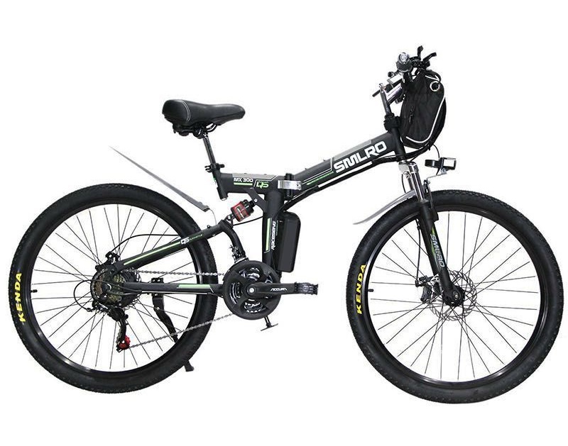 21 Speed Electric Folding Bike Lightweight ， MX300 Lithium Battery Ebike Fat 26