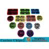 12g Bright Color Crystal Acrylic Poker Chips High Wear Resistance for sale