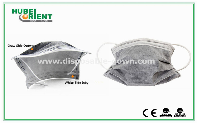 4ply Anti-Dust With Black Active Carbon Disposable Face Mask For Industrial Prevent Particle