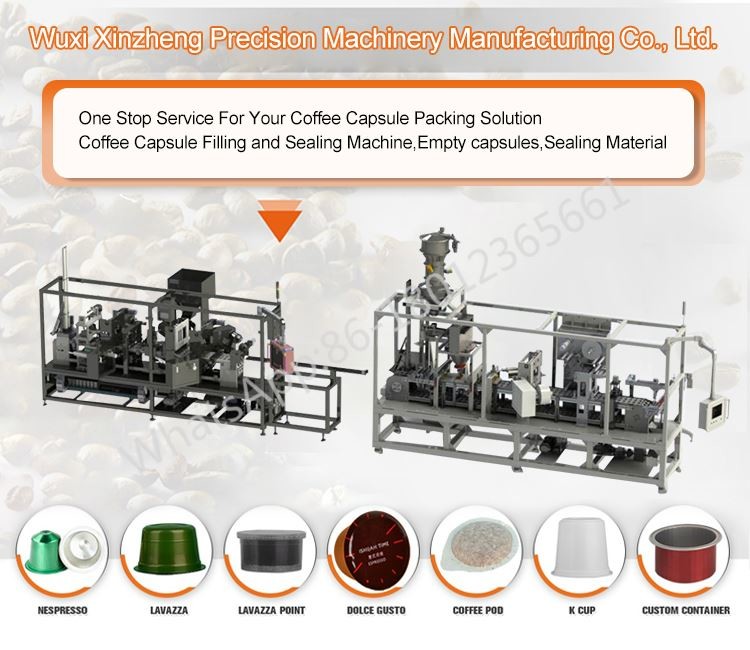 Nespresso 60mm 12KW Coffee Capsule Filling Machine