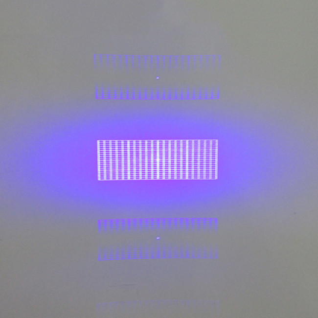 650nm Rectangles Grid DOE Laser Module Adjustable Brightness