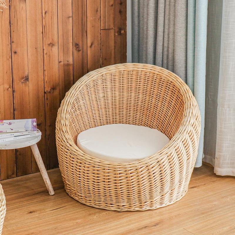 Customized Rattan Outdoor Table And Chair Set For Tea Cafe Shop