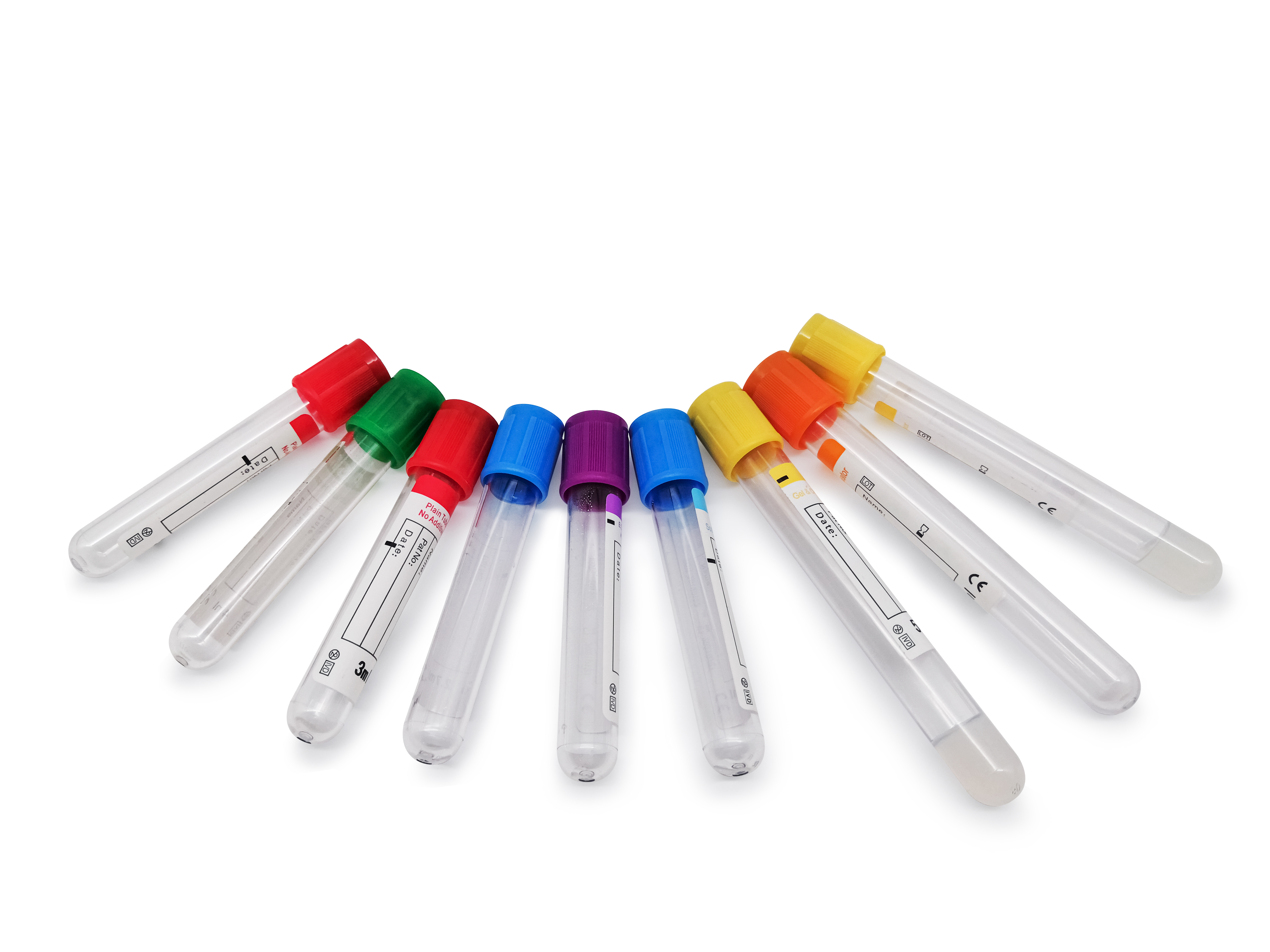 16mm EDTA Vacutainer Blood Collection Accessories Purple Top Blood Collection Tube