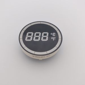 Round Common Cathode 7-Segment LED Temperature Display Controller