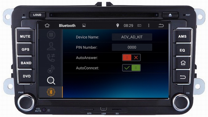 Ouchuangbo Auto Radio BT RDS GPS System for Volkswagen Tiguan /Touran /Polo Android 4.4 3G