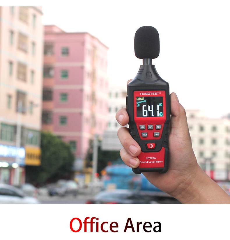 HT622A Digital Decibel Meter , 50dB Handheld Decibel Meter