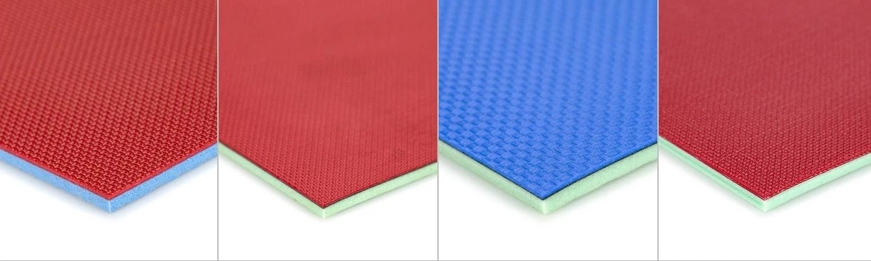 Commercial 6.0mm Thickness PVC Sports Flooring Sound Absorption Waterproof
