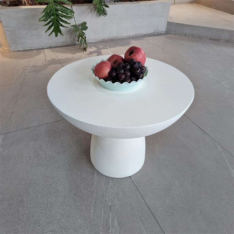 Outdoor GRC Concrete Table Sets Furniture Cold And Heat Resistant