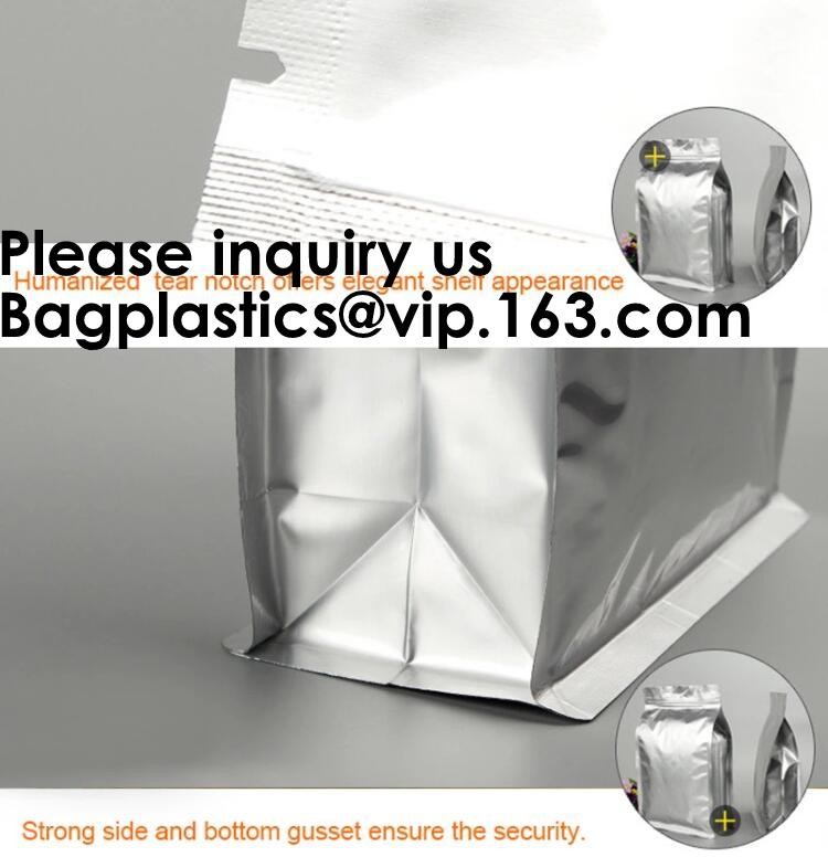 Semi-Clear Window Hang-Hole Stand-Up k Pouch,Aluminum Packaging Bags Laser k Stand up Resealable Pouches wit