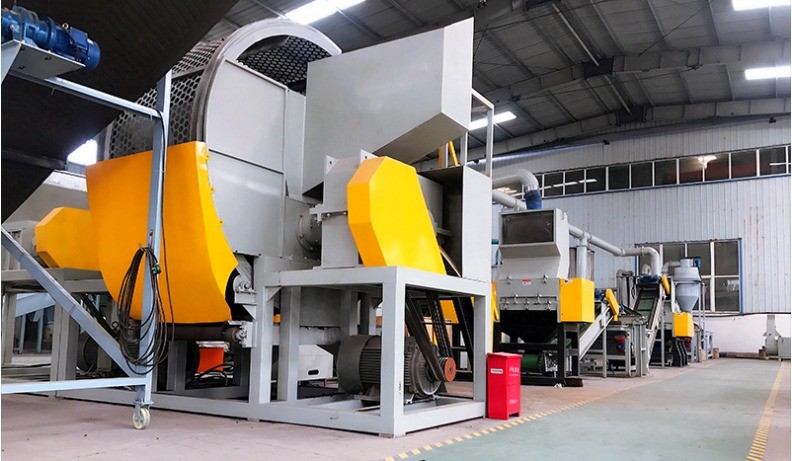 Tire Shredder Product Line Rubber Recycling Plant Tire Crushing Machine