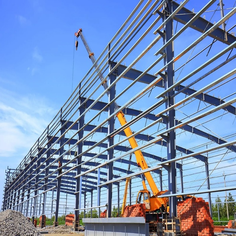 H Frame Steel Structural Buildings , Sheet Roof Industrial Steel Buildings