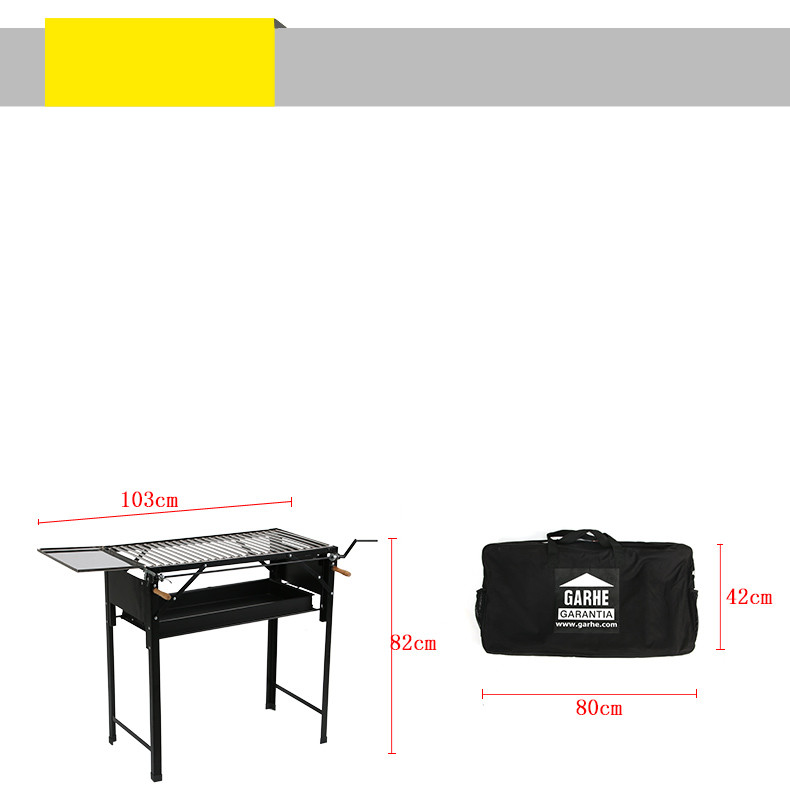 Stainless Steel Charcoal Bbq Grill Portable For Outdoor Barbecue / Home Cooking