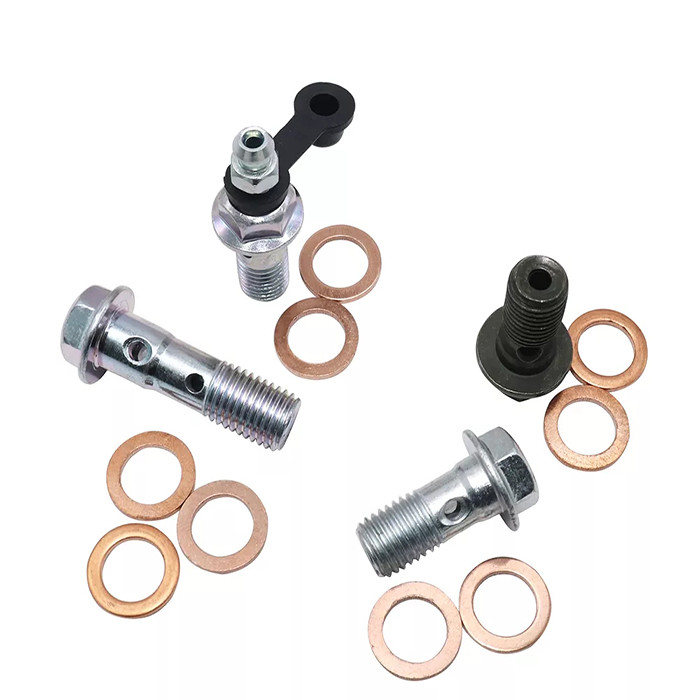Premium Quality Copper Brake Hose Bolt Washer 0.44 Inches Diameter