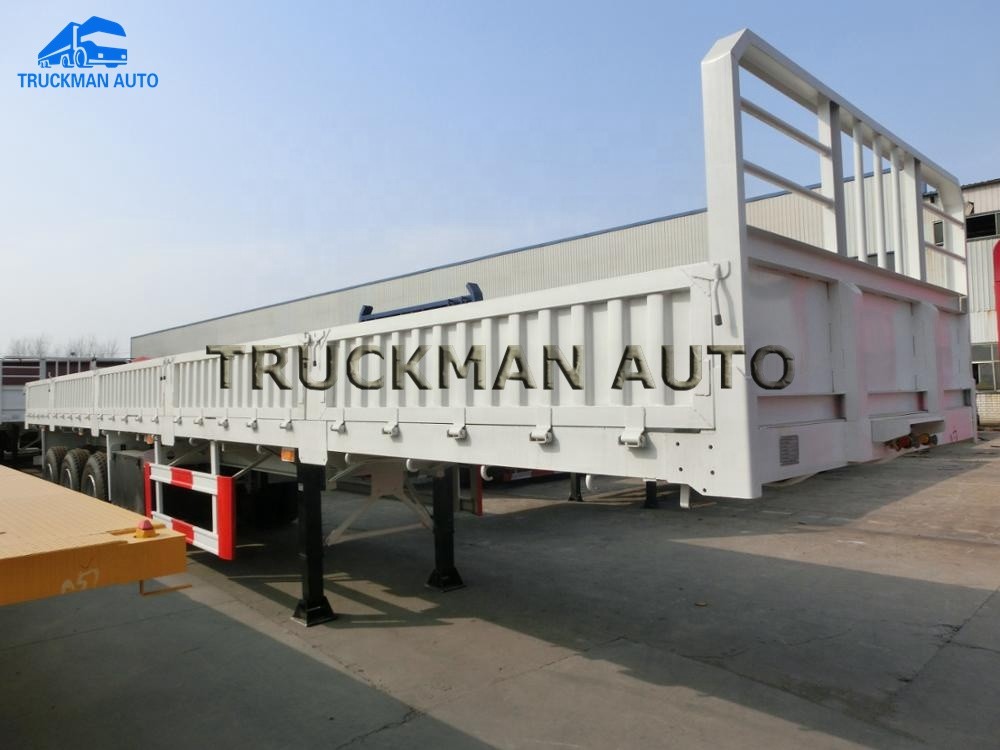 Leaf Spring Suspension Side Wall Truck Semi Trailer With Fuwa/Bpw Brand Axles