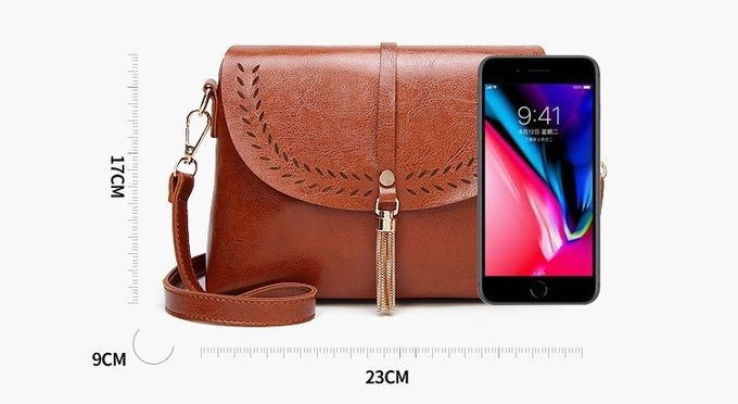 Retro Shell Tassel Crossbody PU Leather Handbags
