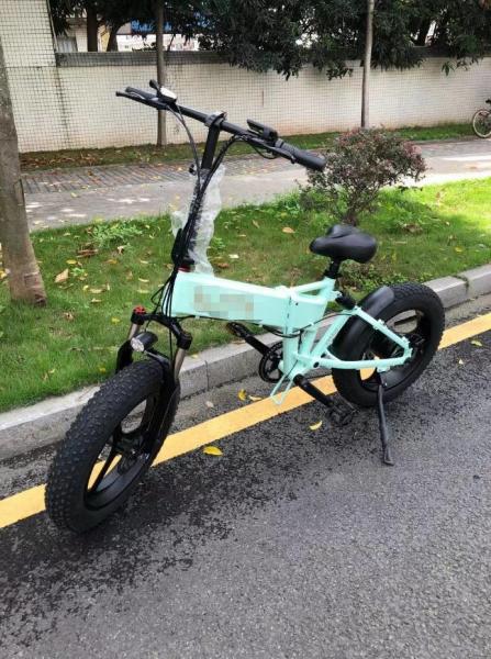 Fat Wheel Electric Mountain Bike 4.0 Fat Tire Electric Bicycle Beach Folding 48v