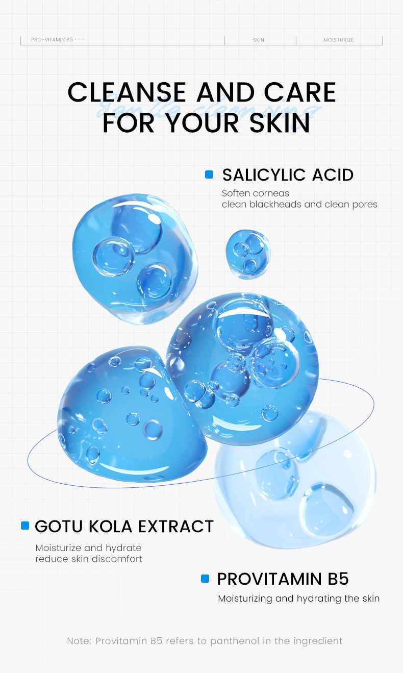 Wholesale Salicylic Acid Soothing Moisturizing Cleanser Refreshing Non Greasy Moisturizing Face Cleanser