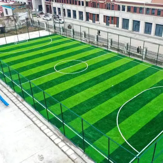 Synthetic Turf Artificial Soccer Field Fake Grass Football Ground 50mm 5/8''