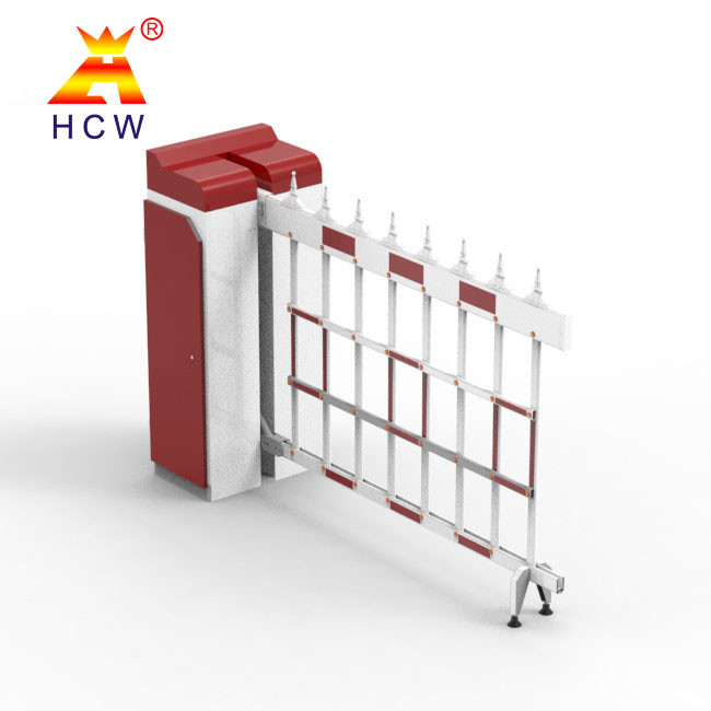 Intelligent Parking Lot Airborne Boom Barrier 160W Brushless DC Motor Fence Type