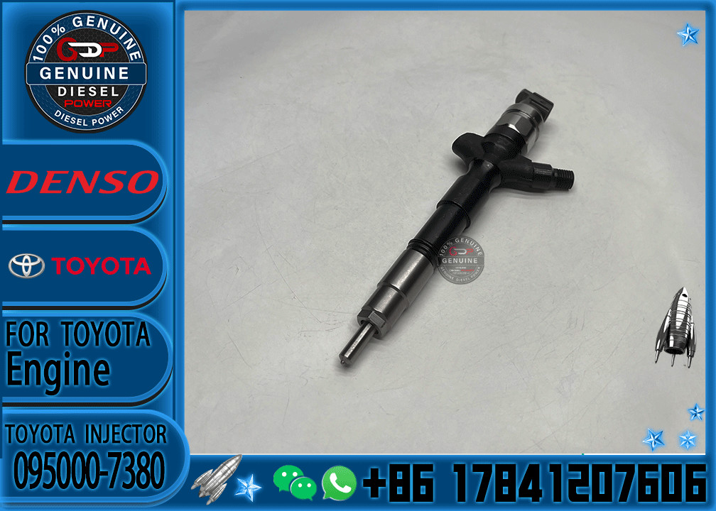 Common Rail Fuel Injector 23670-30240 095000-7380 Fuel Injector For Toyota 2KD-FTV