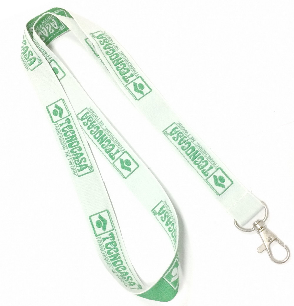 Metal Hook Polyester Material Woven Lanyards For Promotion Gift 900*20 mm