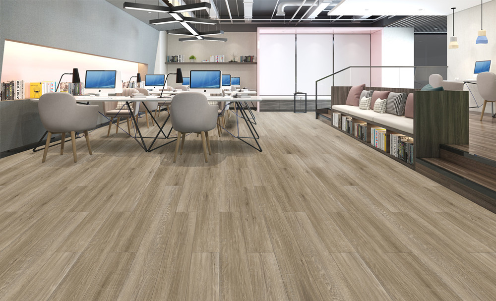 GL-W7179-1 Stone Vinyl SPC Flooring Plank Oak Grain PVC Flooring 1220mm