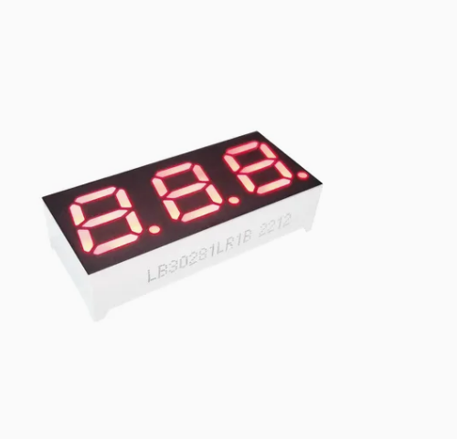 Compact Triple Digit 0.4inch 7 Segment Common Cathode Super Bright Red LED Display for Coffee Maker Machine