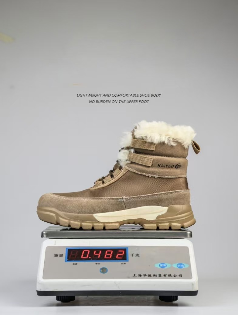 Mid-Cut Suede Leather Wool Lined Insulated 6KV Safety Work Boots
