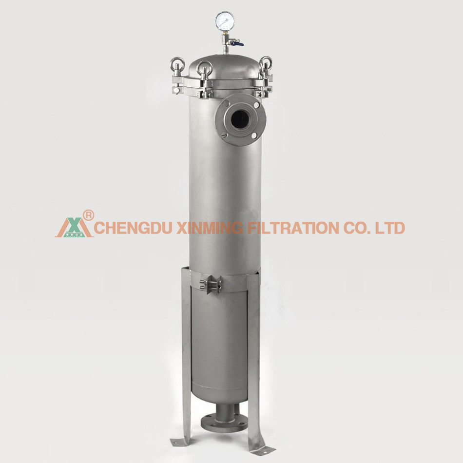 2.2KW Power Stainless Steel Bag Filter Housing Single Bag Filter Machine