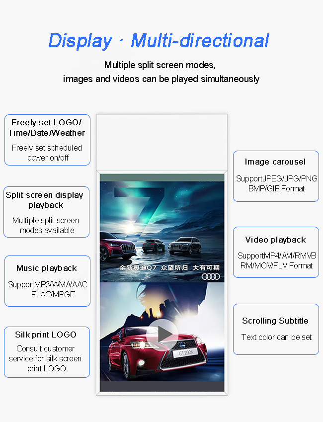 High Brightness 55 65 75 Inch Water Proof Outdoor Digital Signage and Displays Totem 5000 Nits 4k Ip65 Touch Screen Store Kiosk