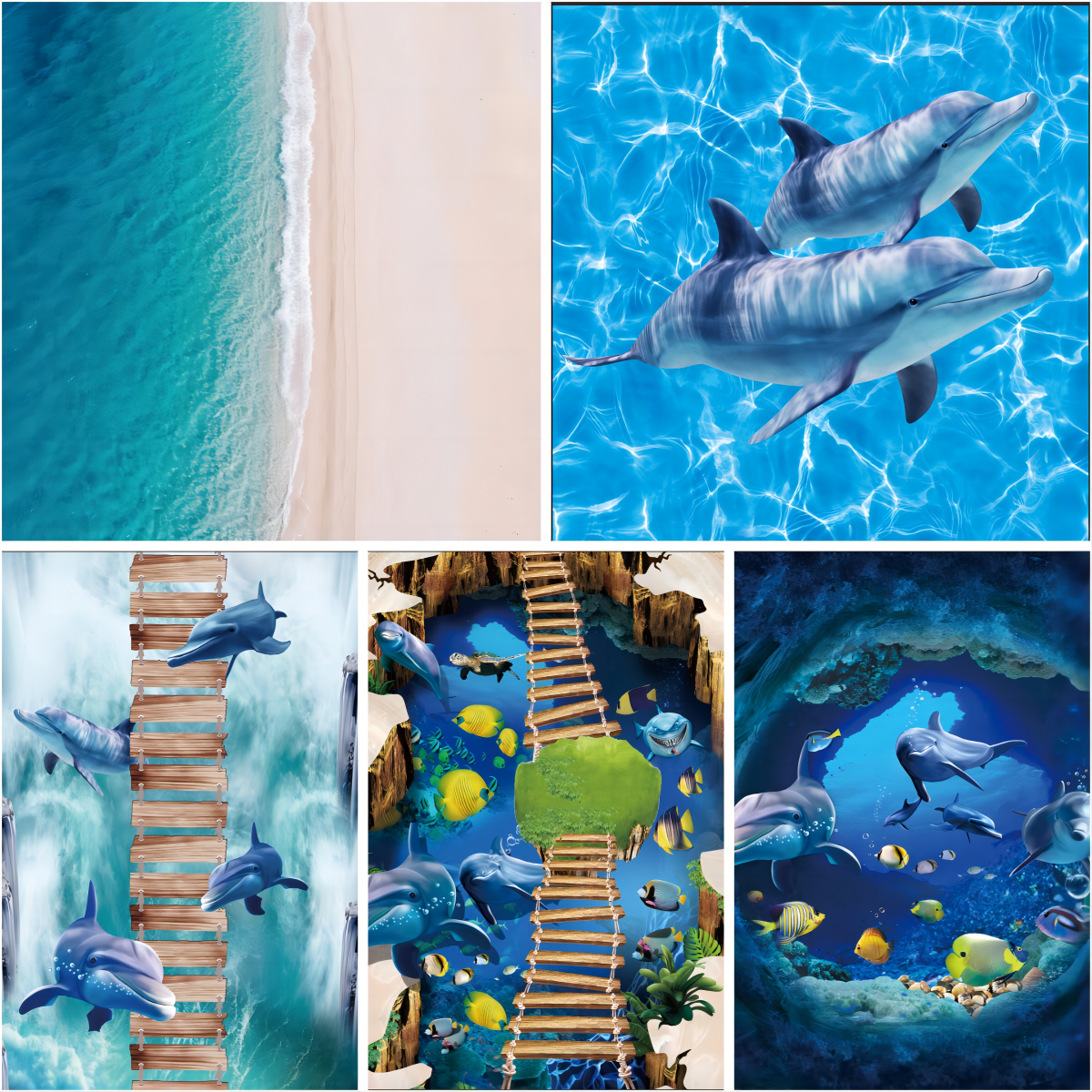 Personalized 3D Effect Vinyl Flooring PVC 3D Printed Vinyl Flooring For Theme Parks