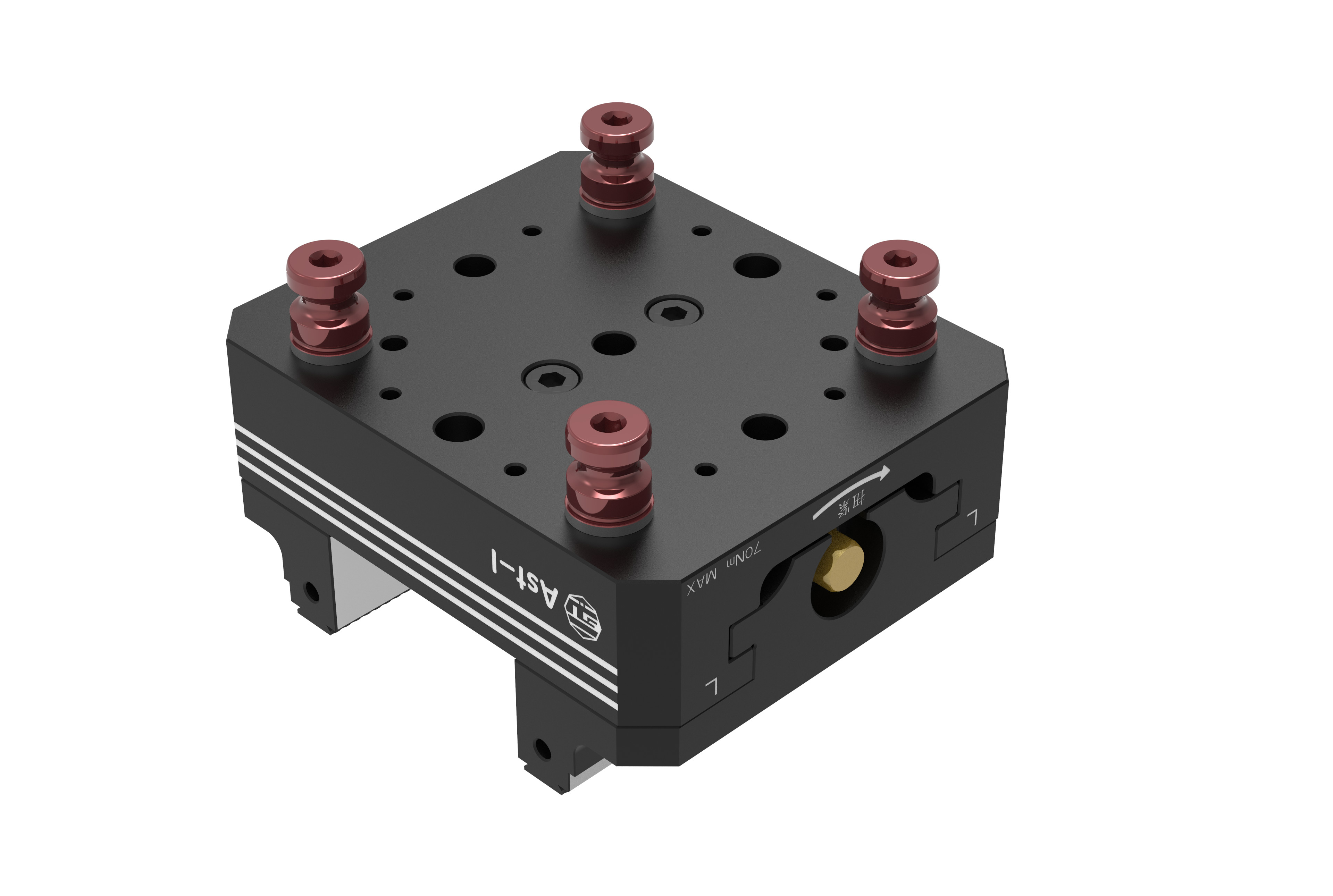 Precision Cnc Milling Machine Axis Fixtures 75mm Jaw Width DXQ125128