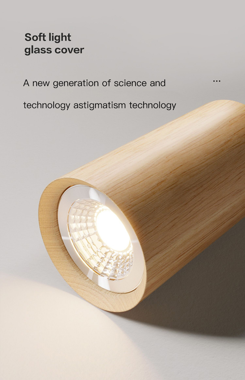 Wood Led Ceiling Lamp With Spot Lights For Living Room Bedroom Corridor Home track lighting(WH-WA-46)