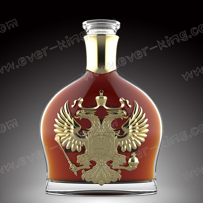 High White Flint 1000 ML Brandy Glass Bottle