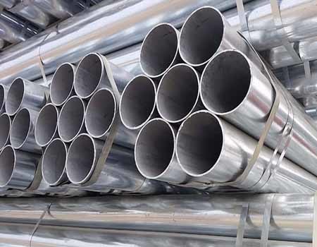 Round Hot Dip Galvanized Steel Pipe 1.5-70mm Erw For Greenhouse Building Const