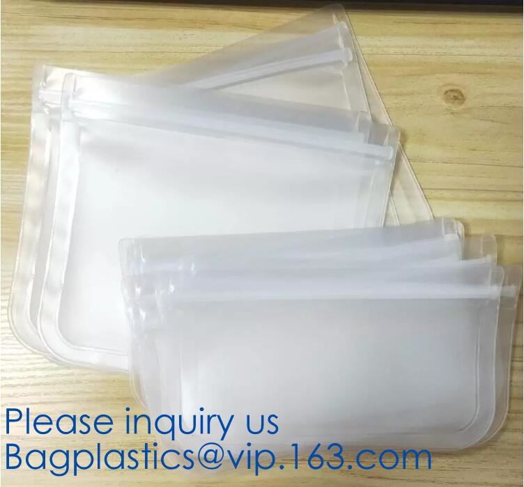 Kitchen Reusable Storage Silicone Food Fresh Bag with free hand baggy rack,preservation food fresh vacuum storage bag wa